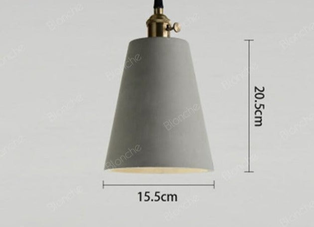 Chiara - Classy Industrial Pendant Lamp - 6 x 8 / Black / 