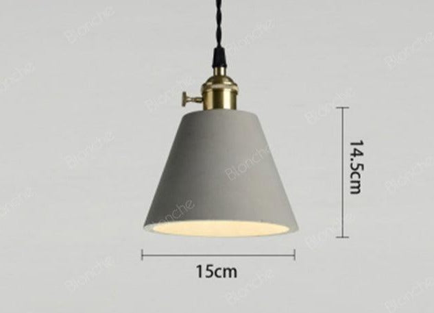Chiara - Classy Industrial Pendant Lamp - 6 x 6 / Black / 