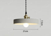 Chiara - Classy Industrial Pendant Lamp - 8 x 3 / Black / 