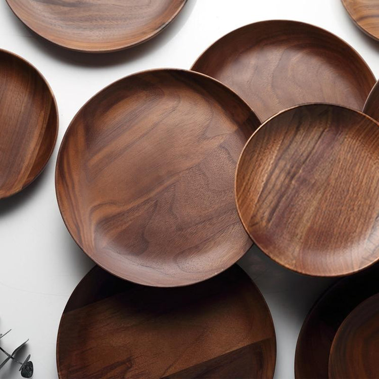 Chic Natural Wooden Serving Plate - Plate