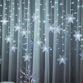 Christmas Snowflakes Hanging LED Lights - Cold White / US - 