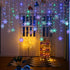 Christmas Snowflakes Hanging LED Lights - Colorful / US - 