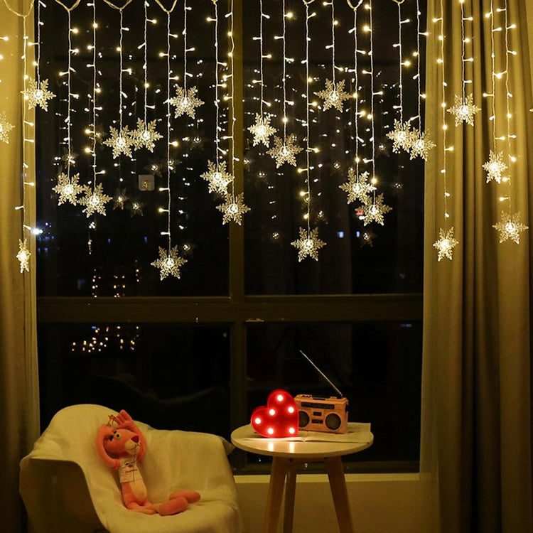 Christmas Snowflakes Hanging LED Lights - Decorative Light