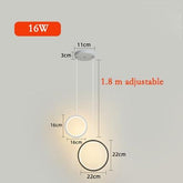 Ciana - Circle LED Hanging Pendant Light - Combination - 16W