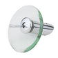 Circular Glass Single Handle Waterfall Bathroom Faucet - 