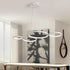 Clarice - Horizontal Rings Chandelier - White / Small - 37 x