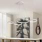Clarice - Horizontal Rings Chandelier - White / Small - 37 x