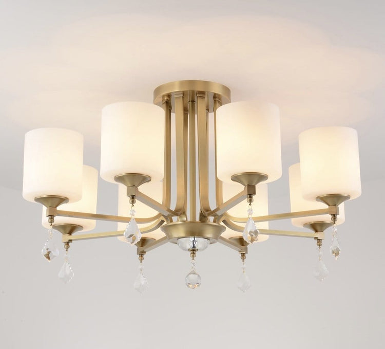 Classic Vintage Style 8 Lamp Chandelier - Chandelier