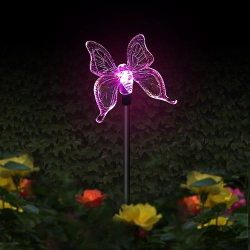 Colorful Flies Solar LED Garden Lights - Butterfly - Solar 