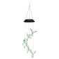 Colorful Humming Bird Shaped LED Wind Chime Lights - 