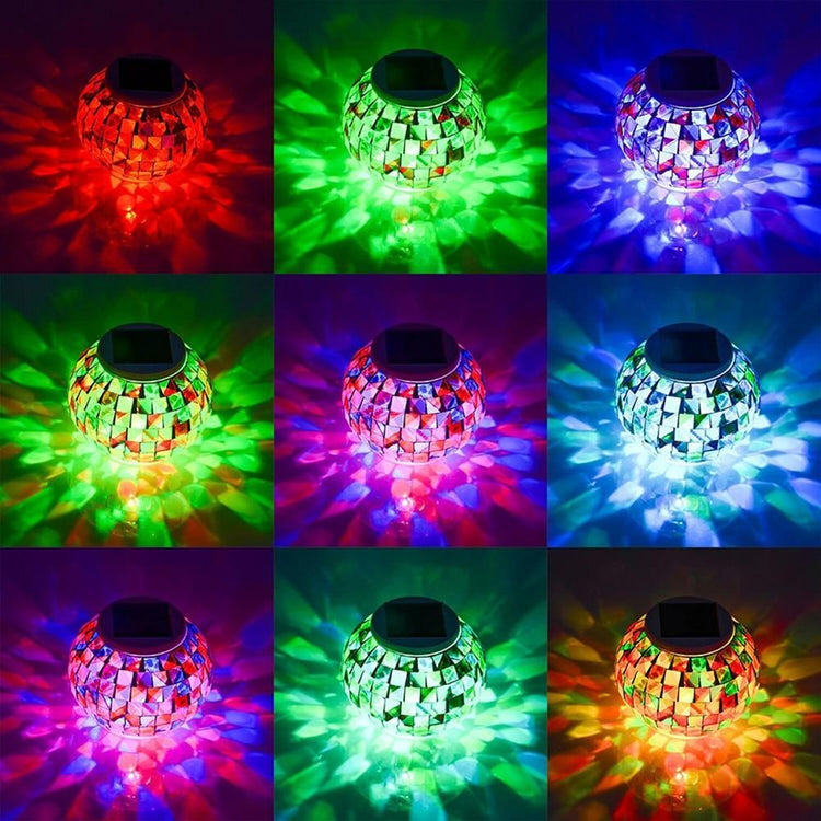 Colorful Mosaic LED Solar Garden Light - Solar Light