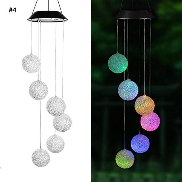 Colorful Wind Chime Solar LED Lights - Solar Light