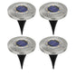 Concealed LED Pathway Solar Garden Light - 4 Pieces / White 
