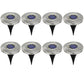 Concealed LED Pathway Solar Garden Light - 8 Pieces / White 