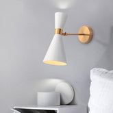 Cone Shaped Adjustable Wall Mounted Lamp - White - Wall 