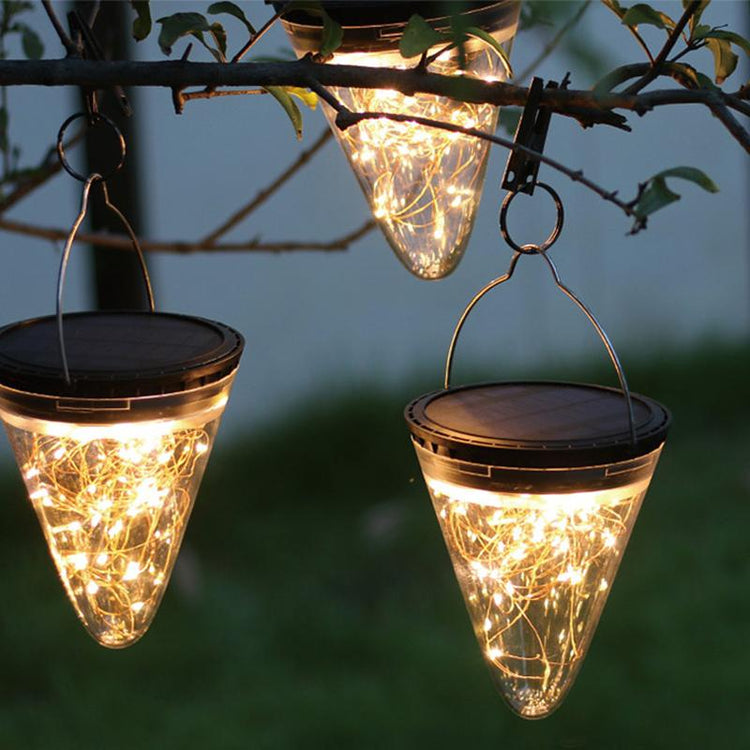 Cone Shaped hanging Solar LED Garden Light - Solar Light