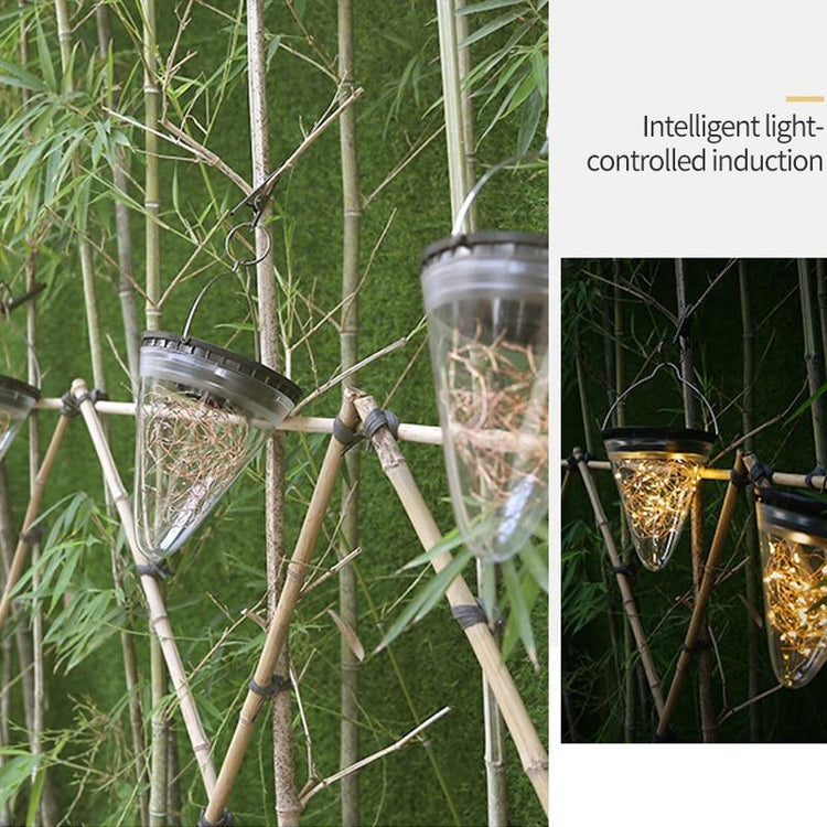 Cone Shaped hanging Solar LED Garden Light - Solar Light