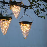 Cone Shaped hanging Solar LED Garden Light - Solar Light