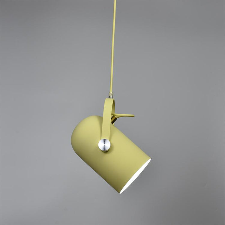 Contemporary Adjustable Pendant Drop Light - Yellow / Black 