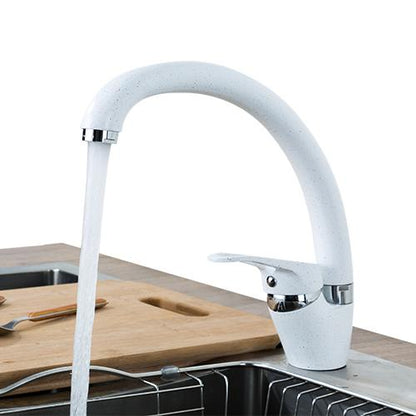 Contemporary Kitchen Faucet - White - Faucet