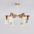 Contemporary Lamp Shade Chandelier - White / 6 - Chandelier