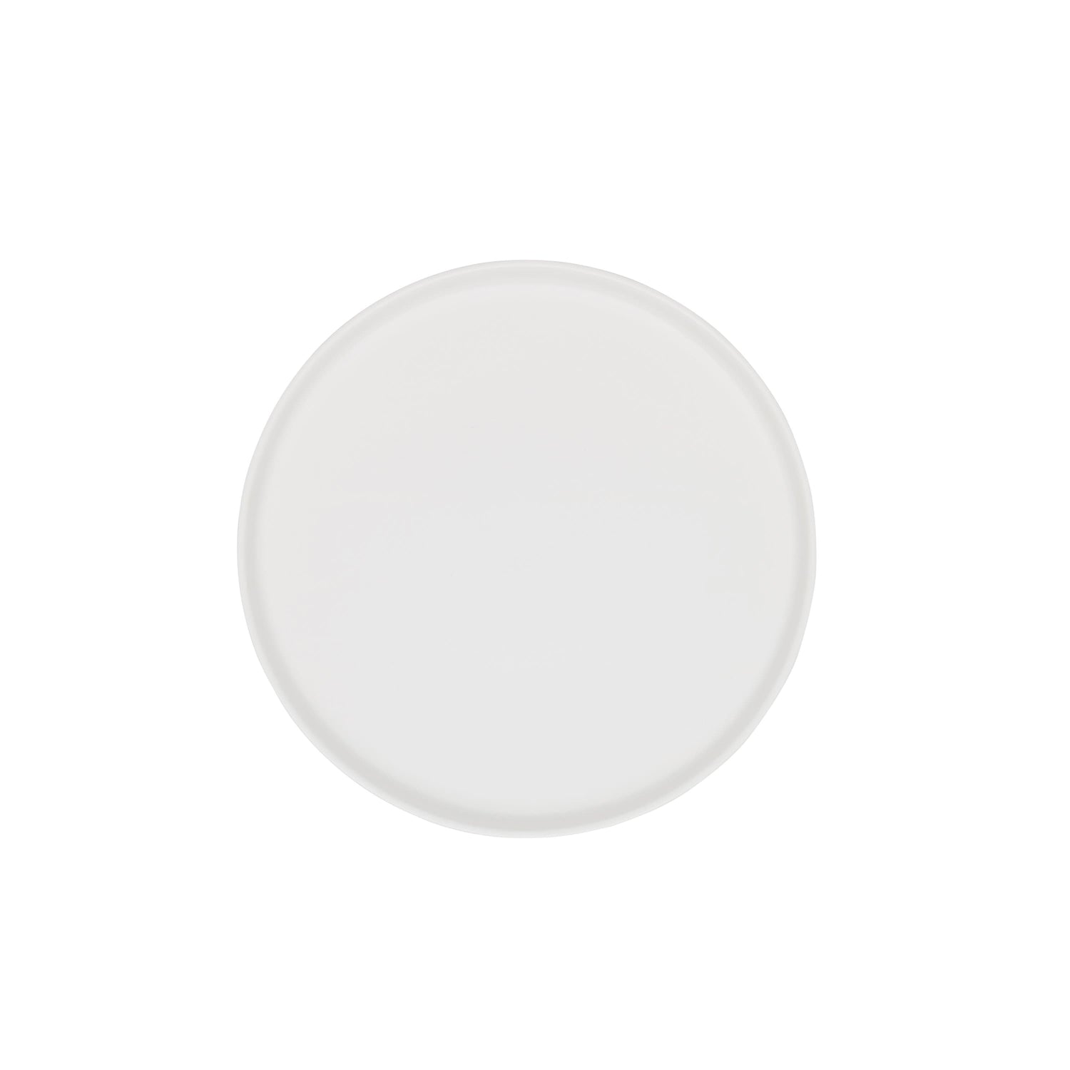 Contemporary Solid Color Dinner Plate Collection - WHT / 