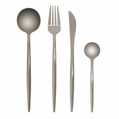 Contemporary Spanish Silver Cutlery Set - 4 Piece Set - 