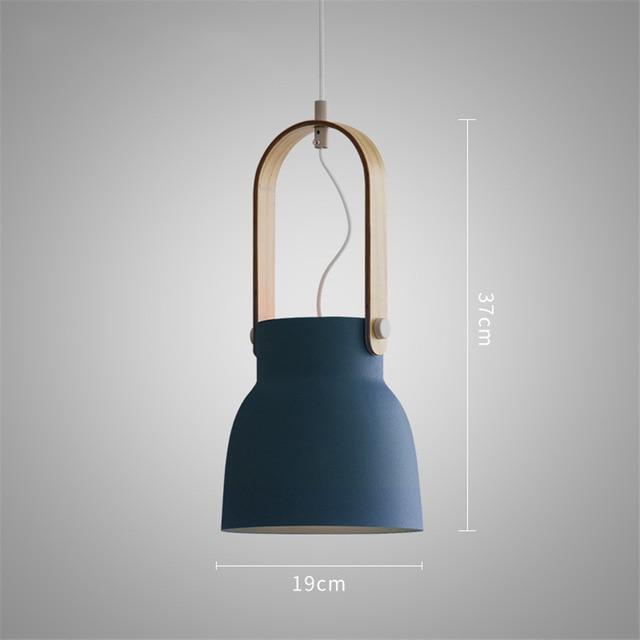 Cool Contemporary LED Pendant Lamp - Blue / 14.5 x 7.5 - 