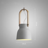 Cool Contemporary LED Pendant Lamp - Gray / 14.5 x 7.5 - 