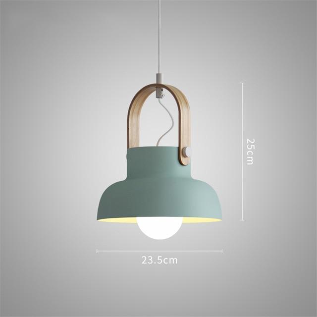 Cool Contemporary LED Pendant Lamp - Green / 10 x 9 - 