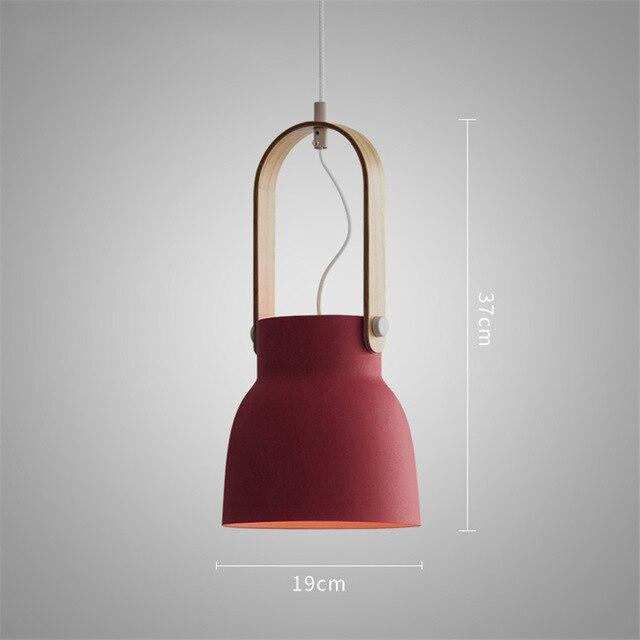 Cool Contemporary LED Pendant Lamp - Pink / 14.5 x 7.5 - 