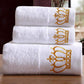 Crown Embroidery Soft Cotton Towel - Bath Towel