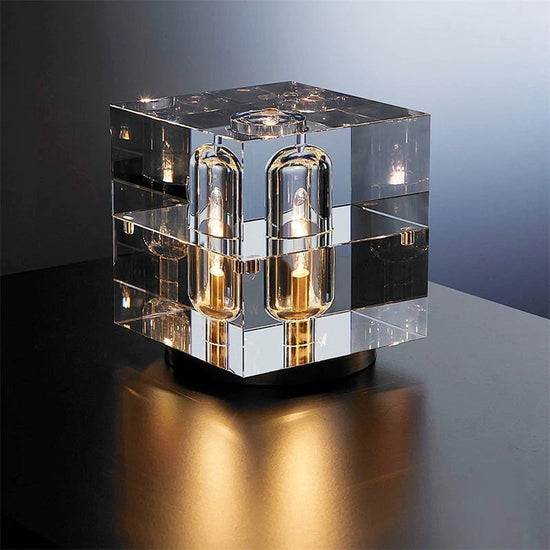 Crystal Artistic Cube Bed Lamp - Bed Lamp