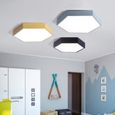 Cyane - Hexagonal Flush Ceiling Light - Ceiling Light