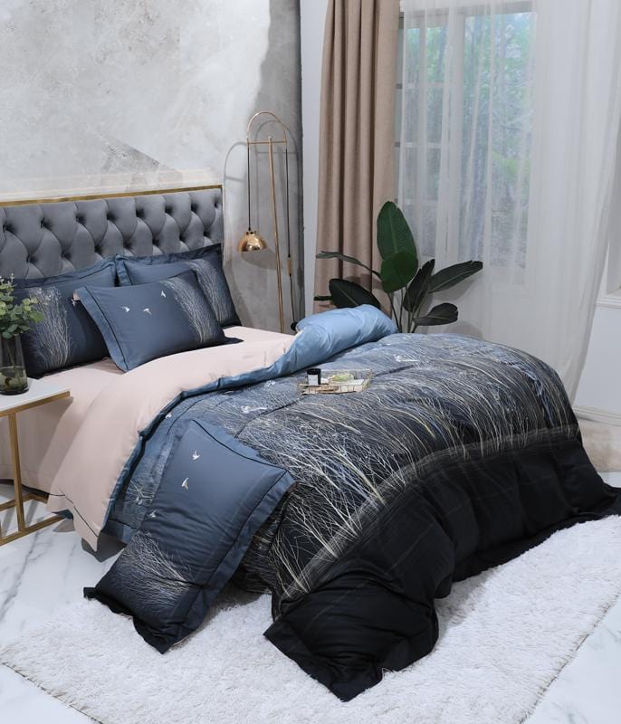 Dark Essence Egyptian Cotton Duvet Cover Set - Duvet Cover 