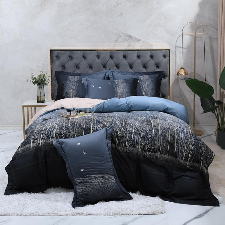 Dark Essence Egyptian Cotton Duvet Cover Set - Duvet Cover 