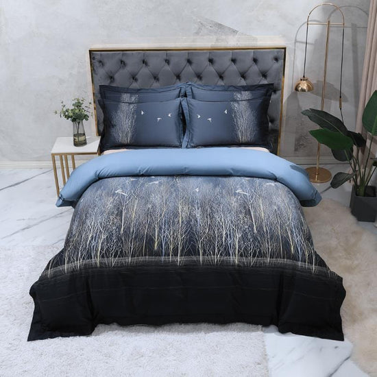 Dark Essence Egyptian Cotton Duvet Cover Set - Duvet Cover 