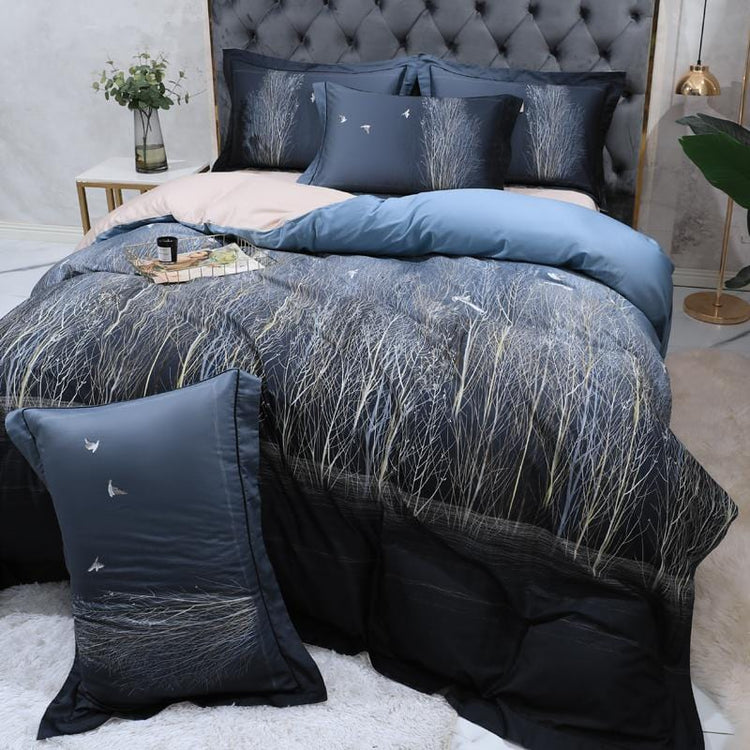 Dark Essence Egyptian Cotton Duvet Cover Set - Duvet Cover 