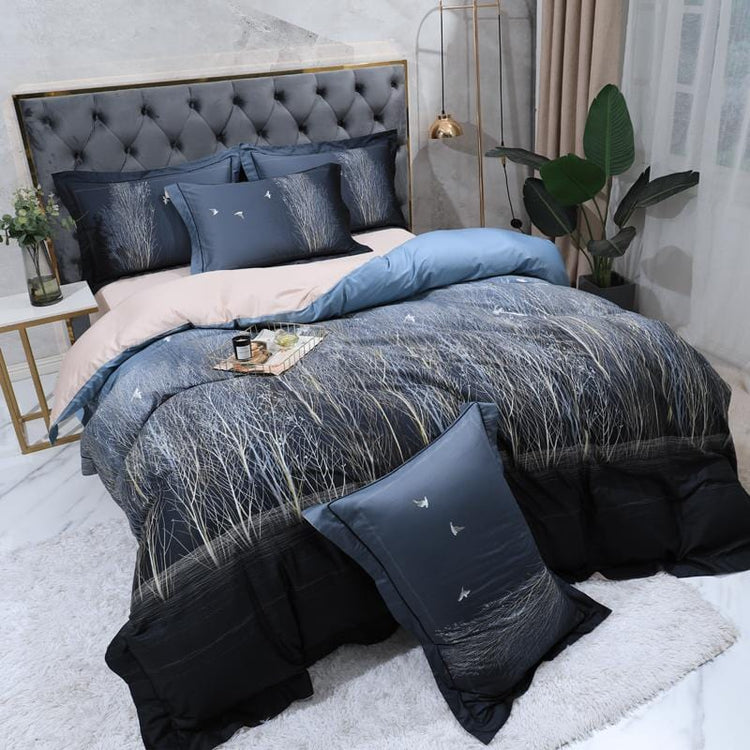 Dark Essence Egyptian Cotton Duvet Cover Set - Duvet Cover 