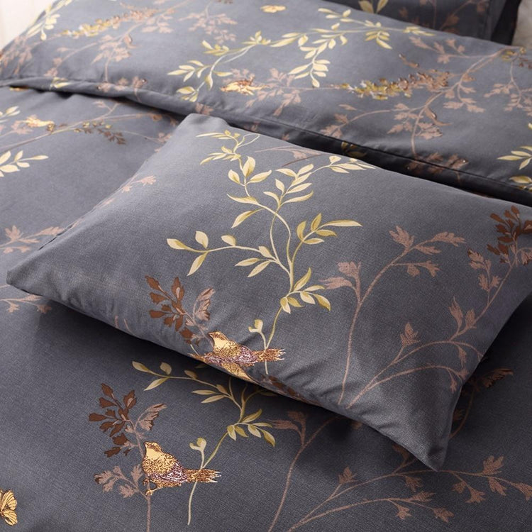 Dark Gray Fauna Duvet Cover Set - Duvet Cover Set