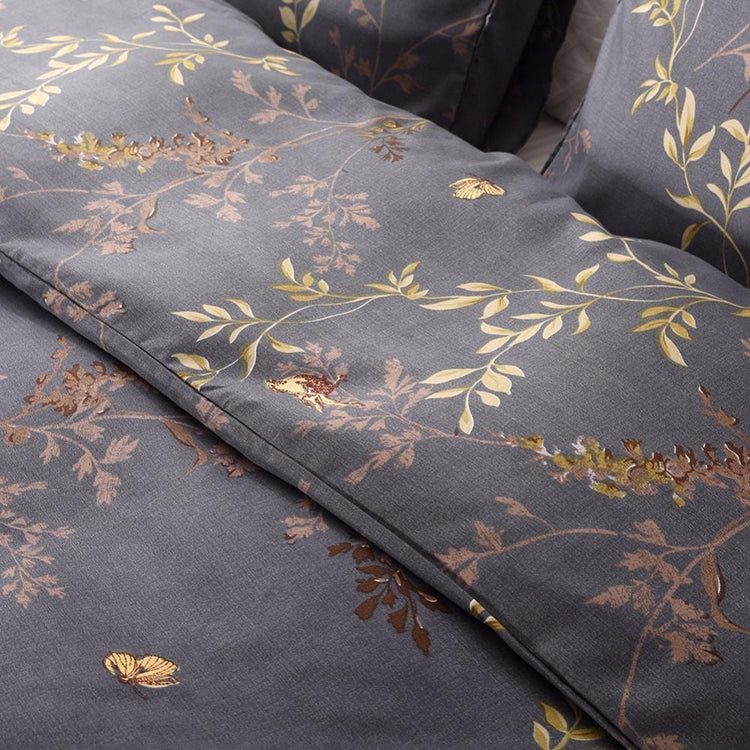 Dark Gray Fauna Duvet Cover Set - Duvet Cover Set