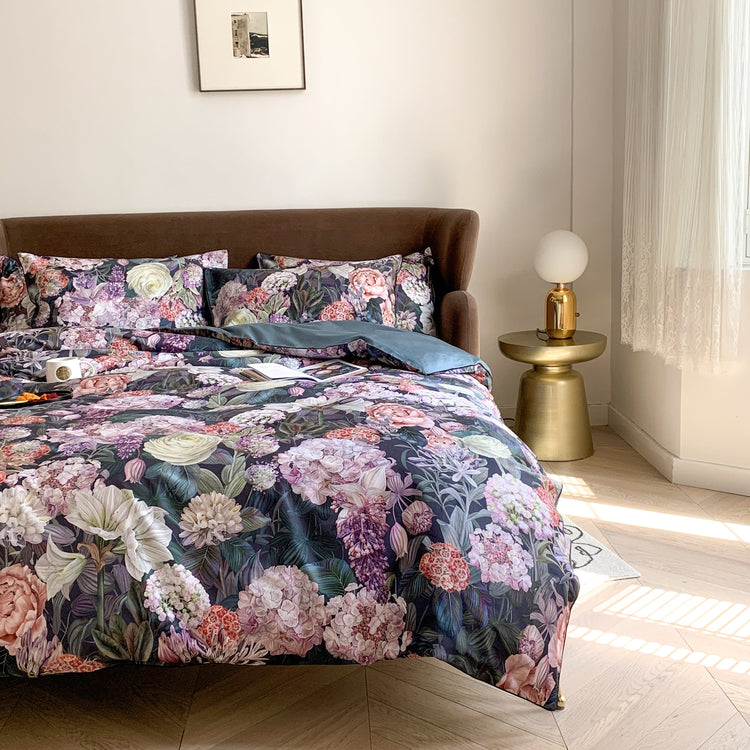 Dark Rosa Egyptian Cotton Duvet Cover Set - Duvet Cover Set