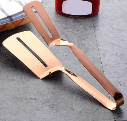 Dazzling Stainless Steel Spatula Tong - Rose Gold - Cutlery 