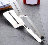 Dazzling Stainless Steel Spatula Tong - Silver - Cutlery Set