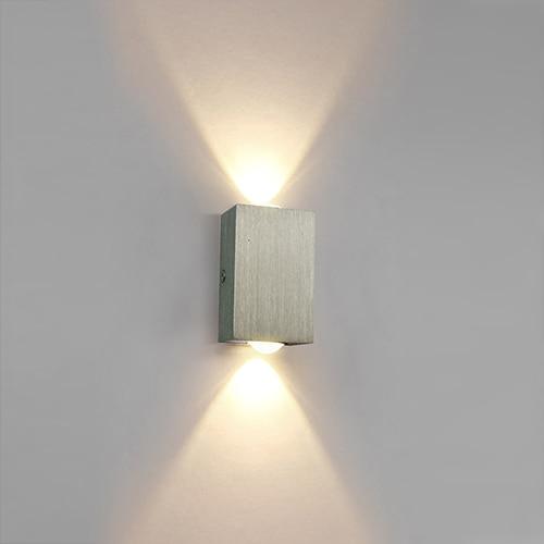 Up Down Wall Washer Light - 2W - 2 Heads / Cold White - Wall