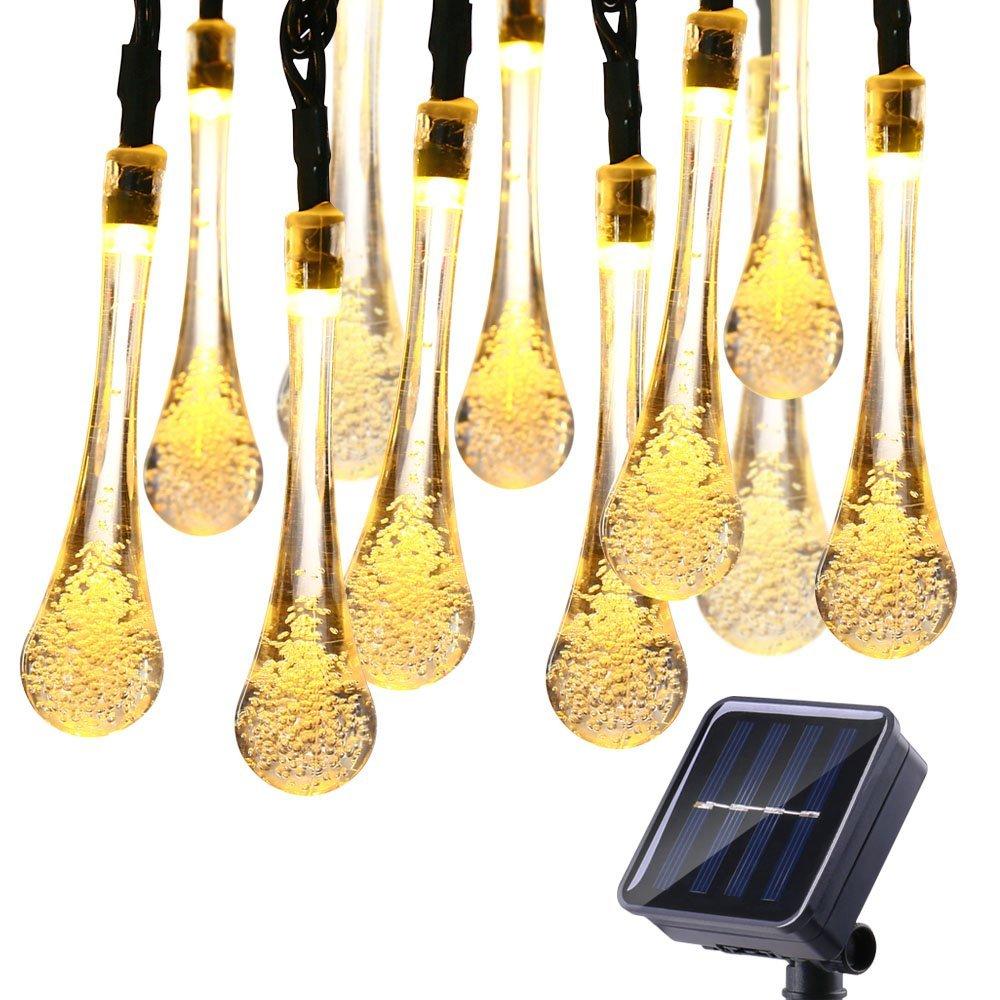 Droplet Shaped Solar Light String - Solar Light