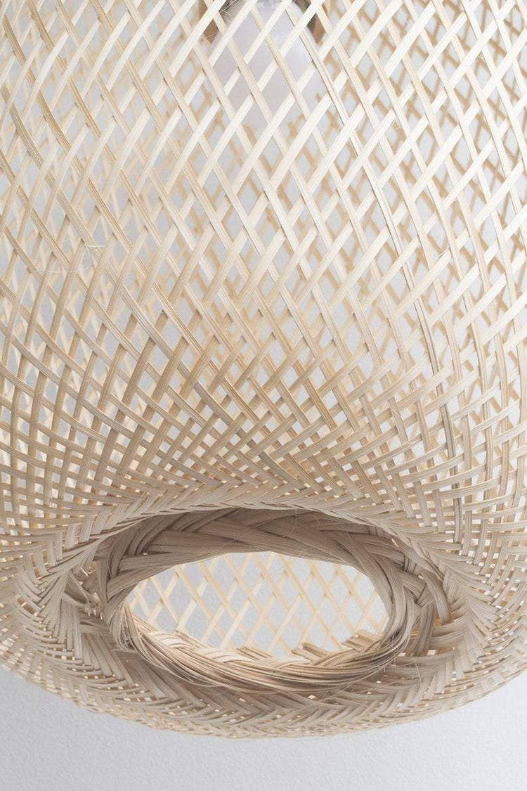 Eco-friendly Bamboo Mesh Pendant Lamp - Pendant Lamp