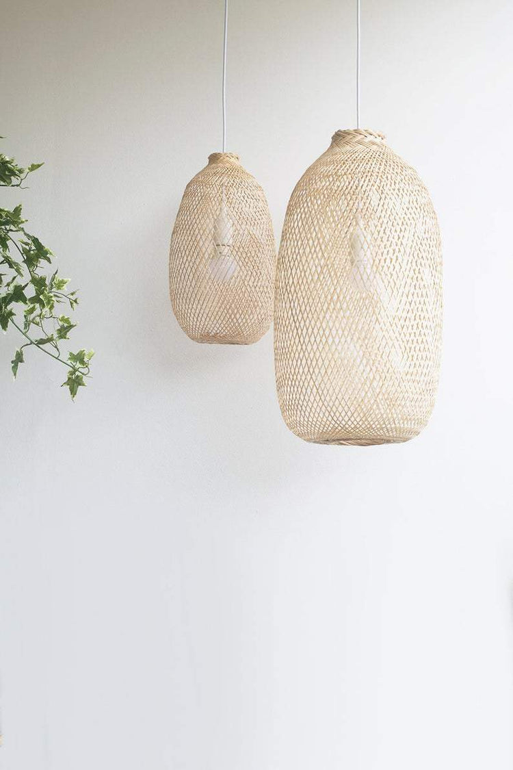 Eco-friendly Bamboo Mesh Pendant Lamp - Pendant Lamp