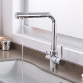 Elegant 3-in-1 Kitchen faucet - Chrome - Faucet