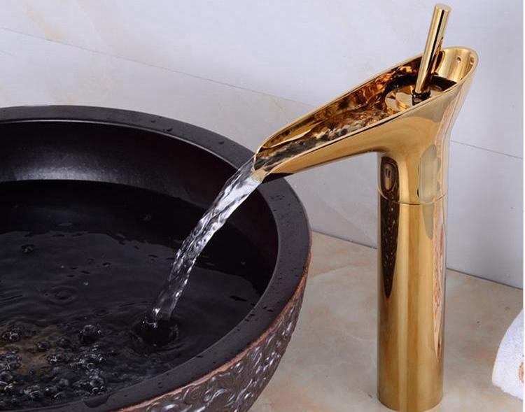 Elegant Waterfall Flow Bath Faucet - Faucet